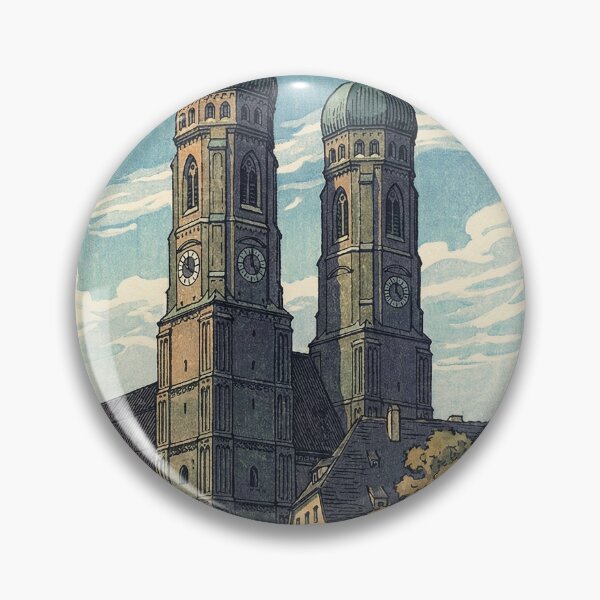 Item preview, Frauenkirche of Munich Japanese Woodblock Print designed and sold by Takeda-art.