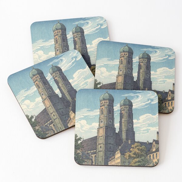 Item preview, Frauenkirche of Munich Japanese Woodblock Print designed and sold by Takeda-art.