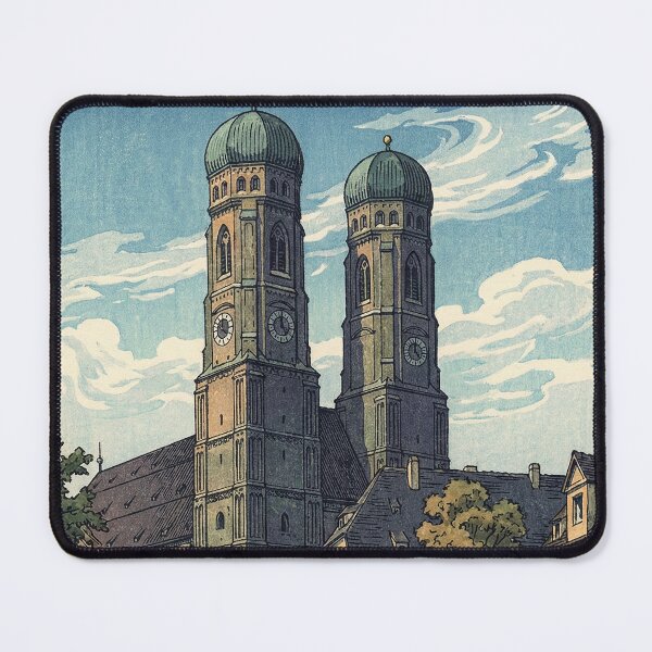 Item preview, Frauenkirche of Munich Japanese Woodblock Print designed and sold by Takeda-art.