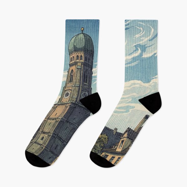 Item preview, Frauenkirche of Munich Japanese Woodblock Print designed and sold by Takeda-art.