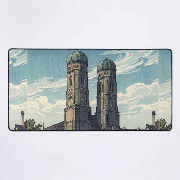 Item preview, Frauenkirche of Munich Japanese Woodblock Print designed and sold by Takeda-art.