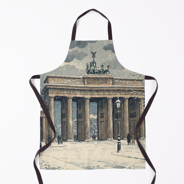 Item preview, Brandenburg Gate in Winter Japanese Woodblock Print designed and sold by Takeda-art.