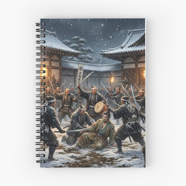Item preview, 47 Ronin – Night of Vengeance | Samurai Art Print designed and sold by Mori-no-Akari.