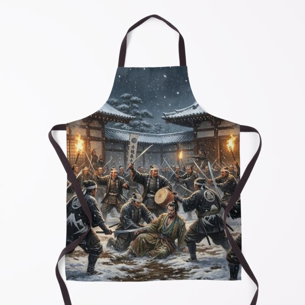 Item preview, 47 Ronin – Night of Vengeance | Samurai Art Print designed and sold by Mori-no-Akari.