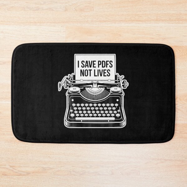 Item preview, I Save Pdfs Not Lives Office Humor Tech Desk Computer - designed and sold by AntoinetteKris.
