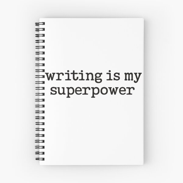 Item preview, writing is my superpower – Bold Typographic Design for Writers, Poets & Authors  designed and sold by JaneMcCarthyDNA.