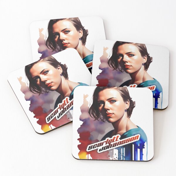 Item preview, Art – Scarlett Johansson 19 Retro Gradient Blue Purple designed and sold by WalSaue.