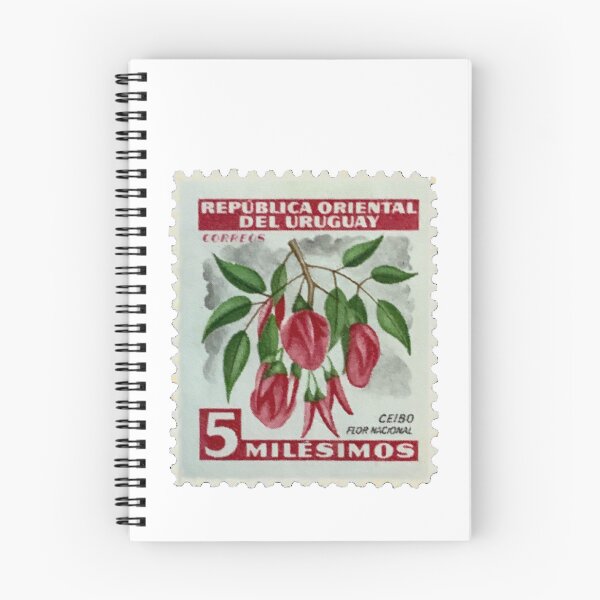 Item preview, Uruguay Red Flowers Postage Stamp designed and sold by red-amber65.