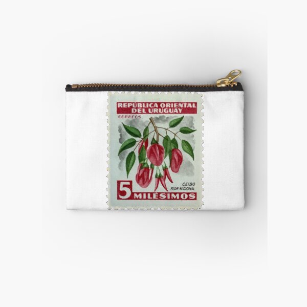 Item preview, Uruguay Red Flowers Postage Stamp designed and sold by red-amber65.