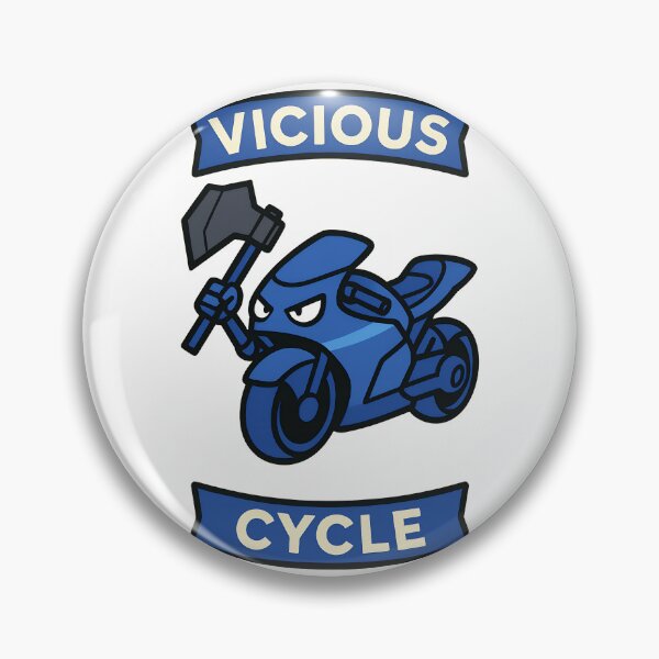 Item preview, Vicious Cycle Battle Bike Cartoon Design designed and sold by TeeTimeTreasure.