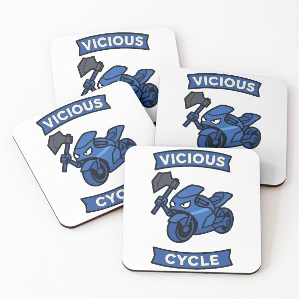 Item preview, Vicious Cycle Battle Bike Cartoon Design designed and sold by TeeTimeTreasure.