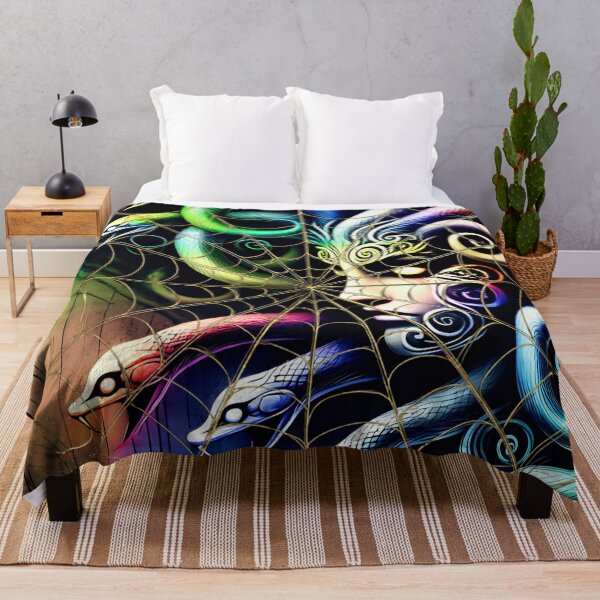 Item preview, medusa serpent queen – dark fantasy art – cosmic venom vision designed and sold by Traumrausch.