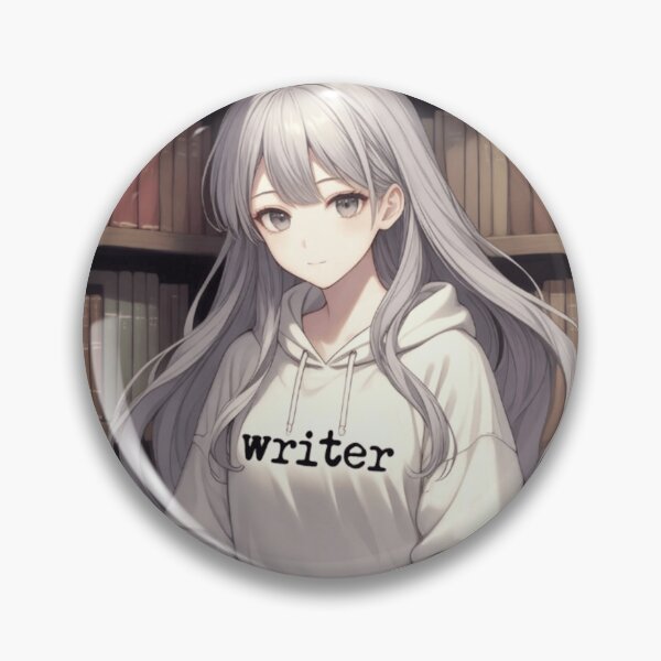 Item preview, Anime Writer Girl Reading in a Cozy Library Nook – Aesthetic Book Lover Design designed and sold by JaneMcCarthyDNA.