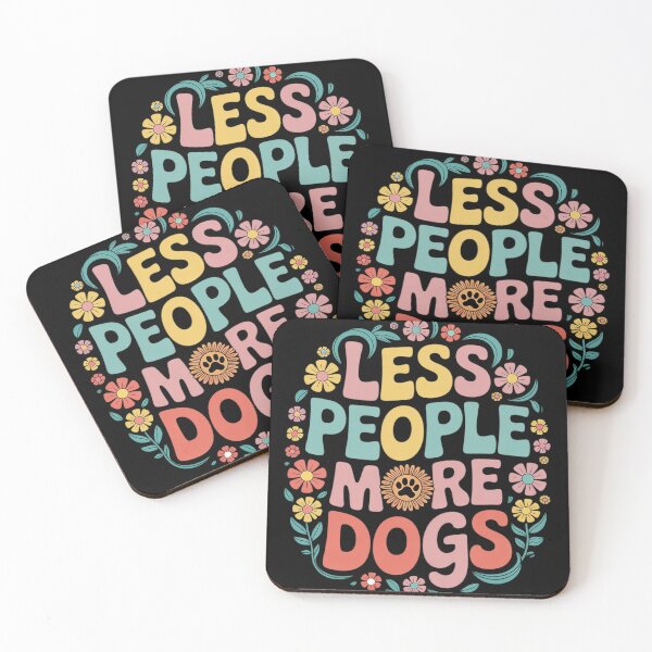 Item preview, Dog Mama Less People More Dogs Groovy Vibes Funny Dog4  designed and sold by InspiredFoul.