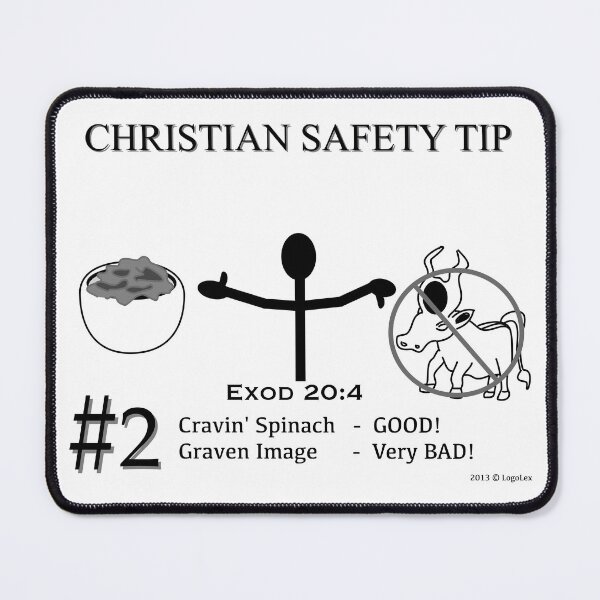 Item preview, Christian Safety Tip #2 : Exod 20:4 designed and sold by LoGoss-Official.