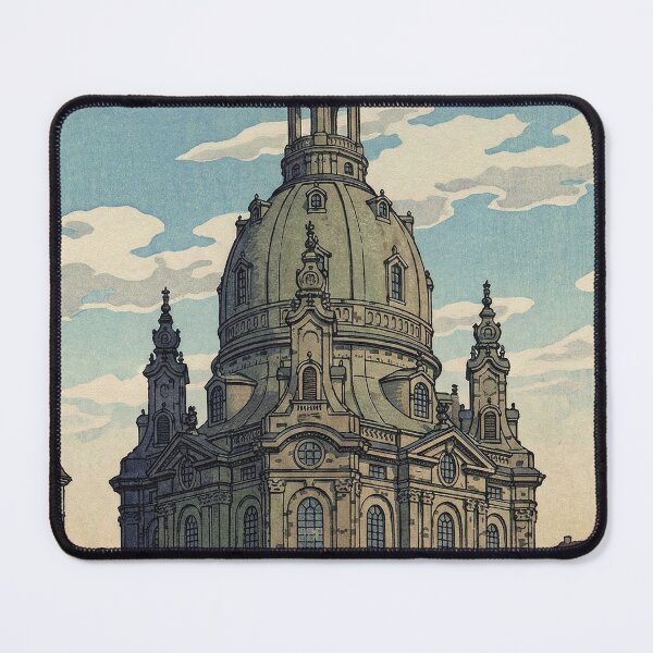 Item preview, The Frauenkirche of Dresden Japanese Woodblock Print designed and sold by Takeda-art.