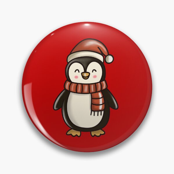 Item preview, Cute Penguin with Red Winter Hat Illustration designed and sold by CinthyaNovae.