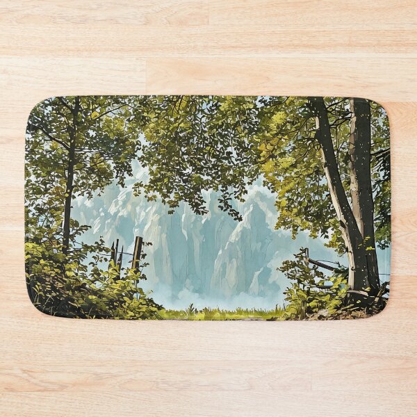 Item preview, Forest Beauty with Mountains designed and sold by tomorrowsart.