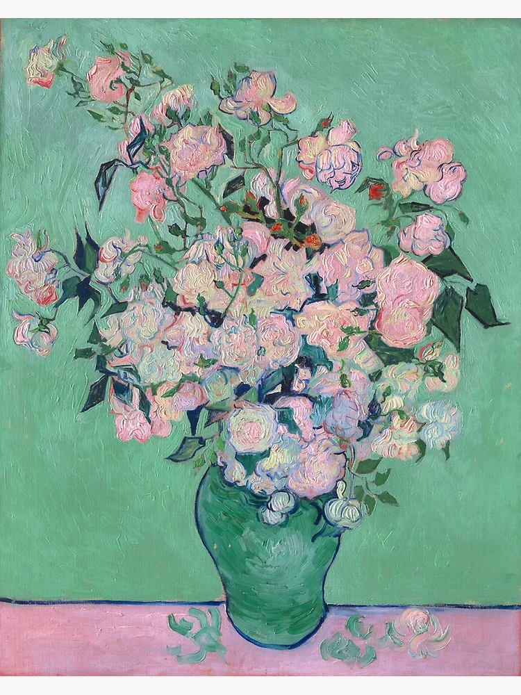 Pink Roses in a Vase, Vincent van Gogh | Poster