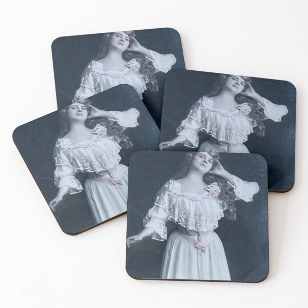 Item preview, Beautiful  young woman posing on an original postcard of 1908 designed and sold by Photopat.