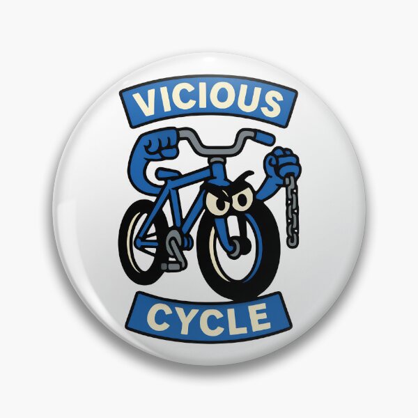 Item preview, Vicious Cycle Angry Bike Cartoon Design designed and sold by TeeTimeTreasure.