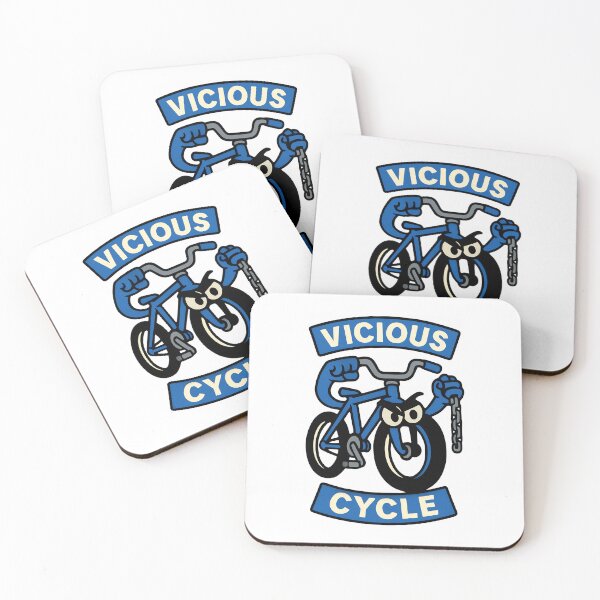 Item preview, Vicious Cycle Angry Bike Cartoon Design designed and sold by TeeTimeTreasure.