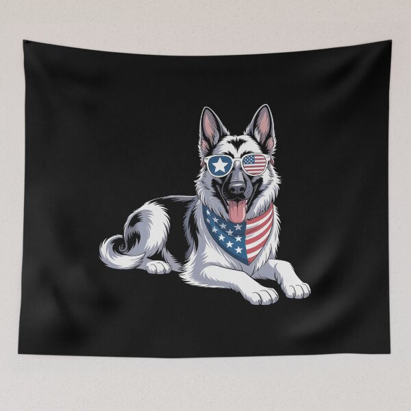 Item preview, Shepherd Dog American Flag 4Th Of July designed and sold by SiegridOffical.