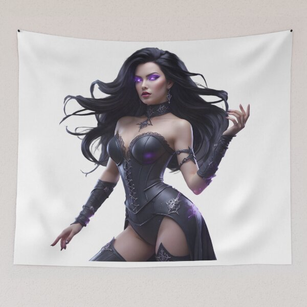 Item preview, Sorceress of the Obsidian Star  designed and sold by InkloreCulture.