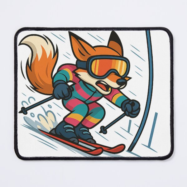 Item preview, Skiing Fox in Colorful Suit designed and sold by photoparadise22.