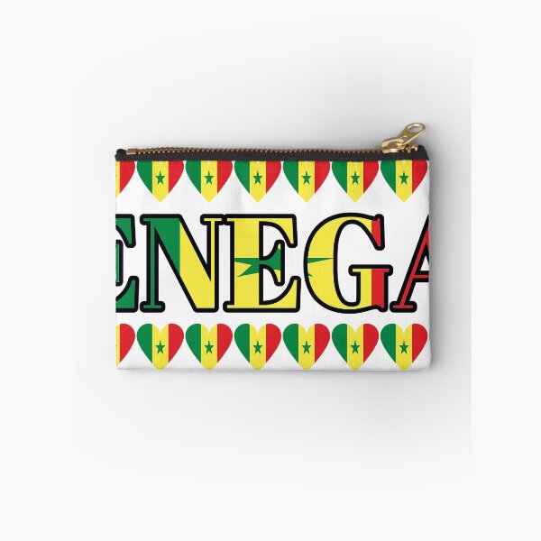 Item preview, Senegal Flag Letters And Hearts designed and sold by TheIconSmith.