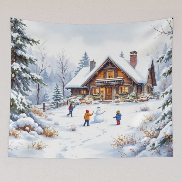 Item preview, Children playing in the snow designed and sold by jefboutique6150.