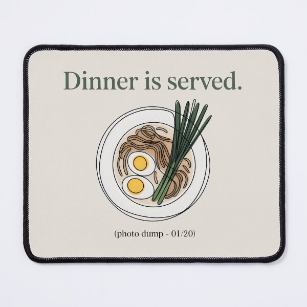 Item preview, Dinner Is Served Ramen Bowl Photo Dump 01 20 Design designed and sold by SplashTastic.