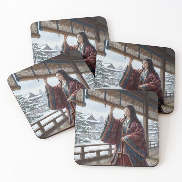 Item preview, Sei Shonagon – Winter Elegance in the Heian Court | Japanese Classical Art designed and sold by Mori-no-Akari.