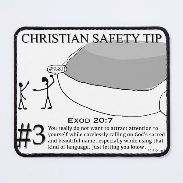 Item preview, Christian Safety Tip #3 : Exod 20:7 designed and sold by LoGoss-Official.