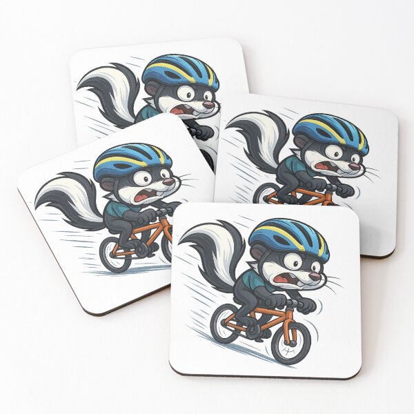 Item preview, Speedy Skunk on a Bike designed and sold by photoparadise22.