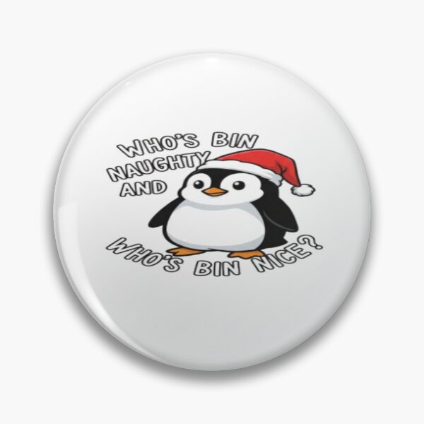 Item preview, who's bin naughty penguin christmas designed and sold by creativerooney.
