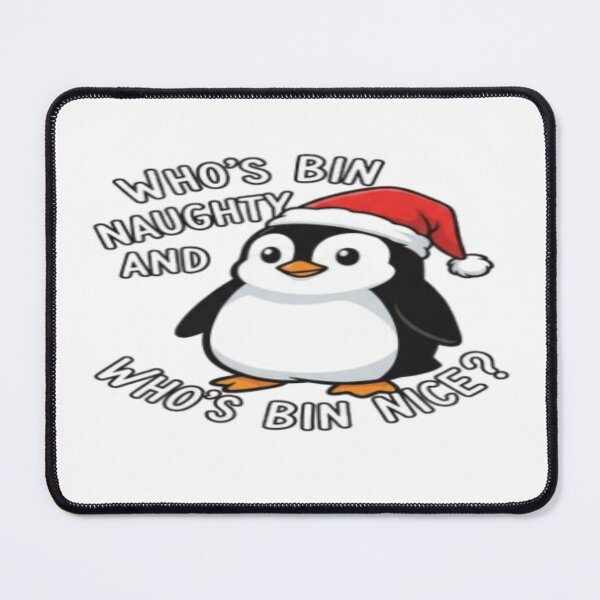 Item preview, who's bin naughty penguin christmas designed and sold by creativerooney.