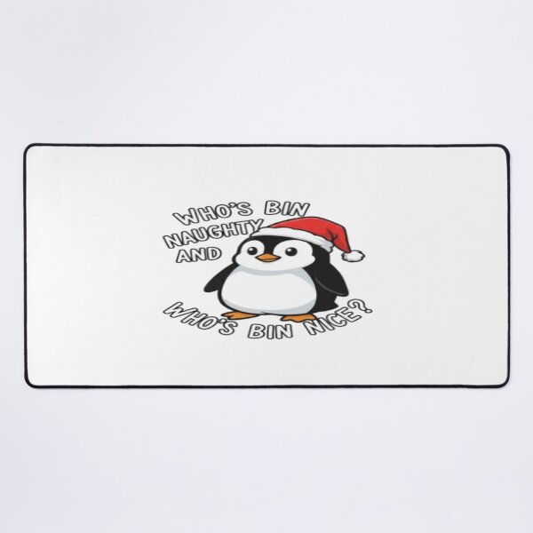 Item preview, who's bin naughty penguin christmas designed and sold by creativerooney.