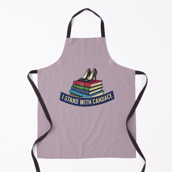 Item preview, I Stand With Candace – Free Speech, Books & Heels Badge - Heather Mauve Edition designed and sold by Miss Cutie Designs.