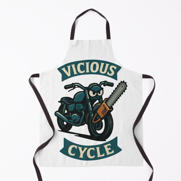 Item preview, Vicious Chain Cycle Angry Bike Cartoon Design designed and sold by TeeTimeTreasure.