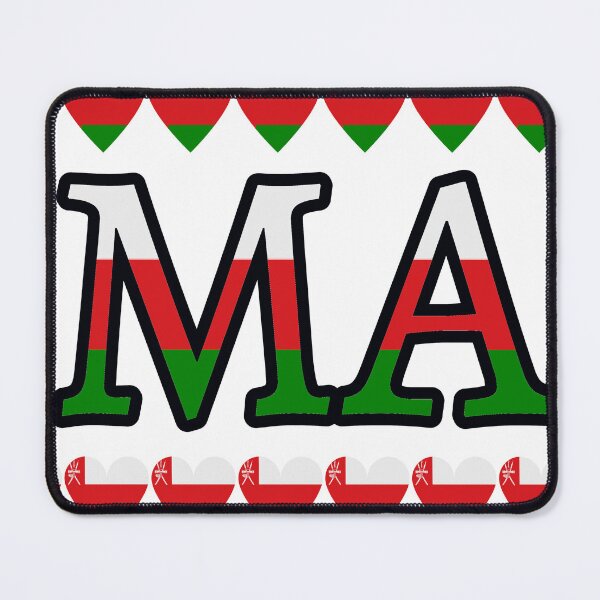 Item preview, Oman Flag Letters And Hearts designed and sold by TheIconSmith.