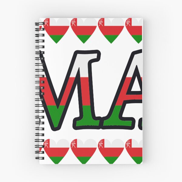 Item preview, Oman Flag Letters And Hearts designed and sold by TheIconSmith.