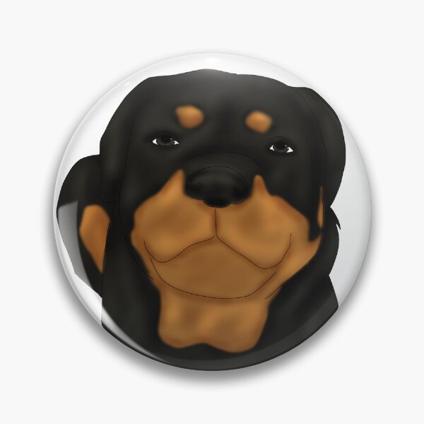 Item preview, Rottweiler – Cute Semirealistic Dog Design designed and sold by Crack-in-Colors.