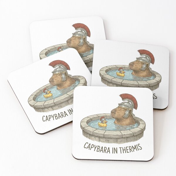 Item preview, Funny Capybara Roman Bath Rubber Duck designed and sold by k3rstman1.