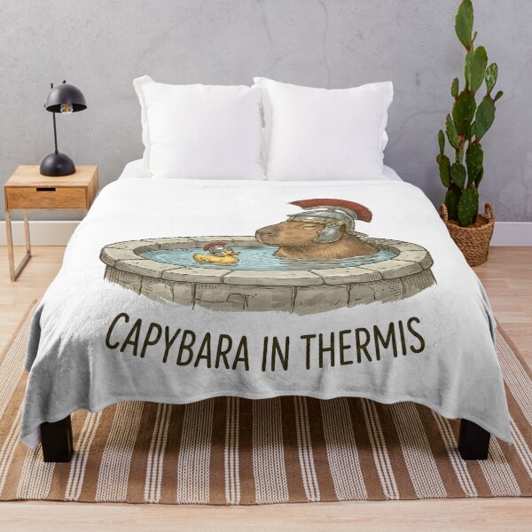 Item preview, Funny Capybara Roman Bath Rubber Duck designed and sold by k3rstman1.