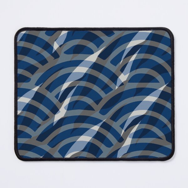 Item preview, Japanese Seigaiha Pattern Blended with Tiger Print – Modern Hybrid Abstract Design designed and sold by RokaCircles.