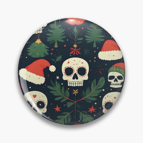 Item preview, Christmas skulls pattern designed and sold by Hedon77.