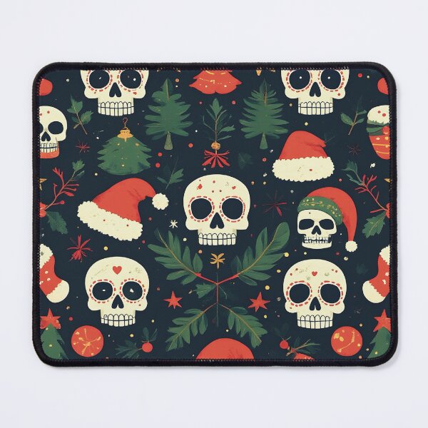 Item preview, Christmas skulls pattern designed and sold by Hedon77.