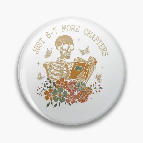Item preview, Just Six Seven More Chapters Cozy Skeleton Reader designed and sold by torildorxop.