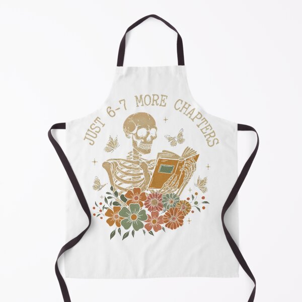 Item preview, Just Six Seven More Chapters Cozy Skeleton Reader designed and sold by torildorxop.